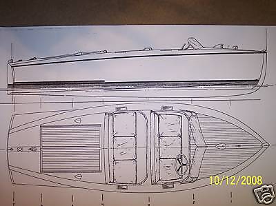 Image Chris Craft Style Barrelback Boat Model Plans Auctions Buy And 