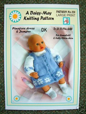 DAISY-MAY *DOLLS KNITTING PATTERN *228* FOR ANNABELL - NewPrice.co.uk