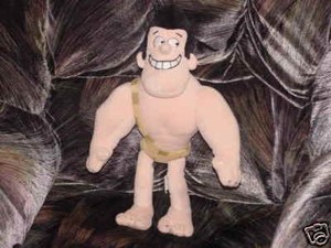 16" Disney George Plush Doll From George Of The Jungle 16" Disney George Plush Doll From George Of The Jungle