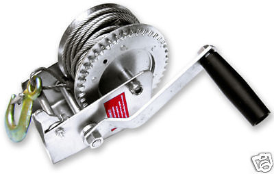 2K LB STEEL CABLE HAND GEAR WINCH ...