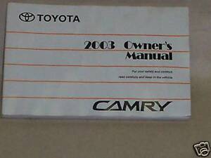 2003 camry manual owner toyota #6