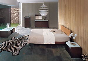 Captivating Glass / Solid Wood Designer Metro Bedroom S