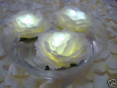  Lights  Wedding Centerpieces on Led Floating Rose Wedding Centerpieces Decorations W