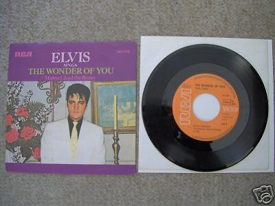 Elvis Presley 45rpm record & sleeve The Wonder Of You  