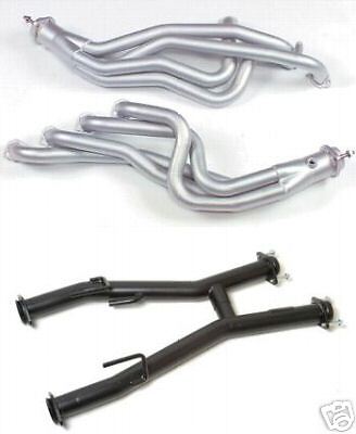 MAC 1979 93 Chrome Headers & H Pipe GT40P V8 Mustang  