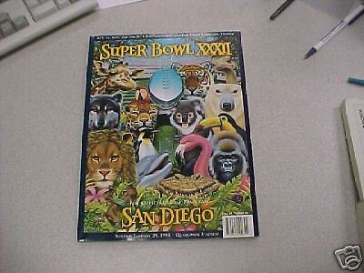 1998 SUPER BOWL XXXII GAME PROGRAM Broncos / Packers  