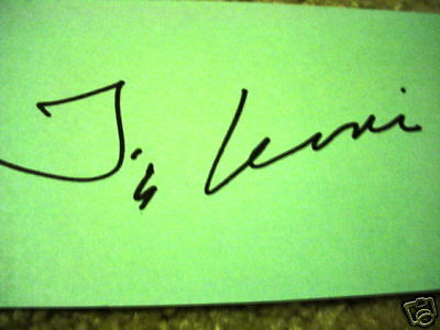 Tea Leoni signed autographed index card  