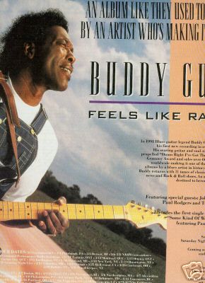 buddy guy feels like rain tour dates 1993 poster ad