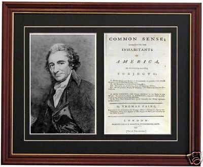 Thomas Paine Common Sense Revolutionary War Rev Book  