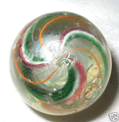   MADE SWIRL TOY CANDY SWIRL GLASS MARBLE LATTICINO ART YARD GAME  