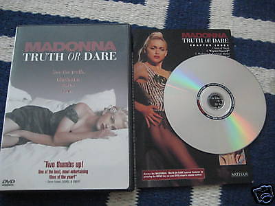 MADONNA TRUTH OR DARE DVD ARTISAN RARE OOP REGION 1