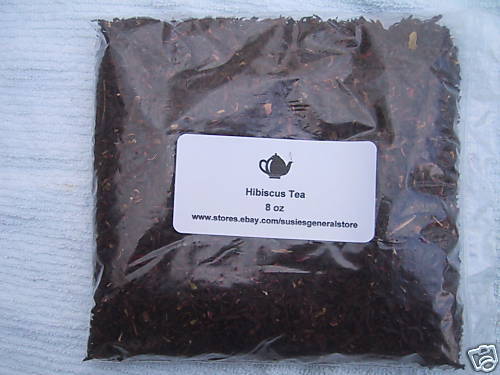 Hibiscus Tea Loose Leaf 8 oz Half Pound Herbal  