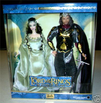 Doll Lord of the Rings Arwen Aragorn Return King Barbie Figures Xmas Gift Set - Picture 1 of 1
