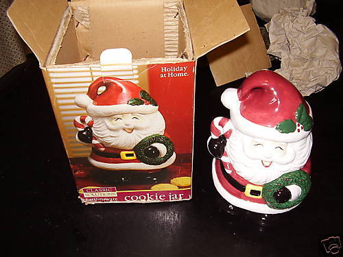  90`s Vintage Santa Cookie Jar