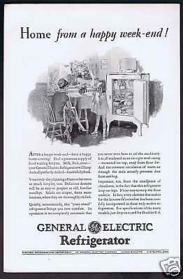 1928 General Electric Refrigerator Advertising  