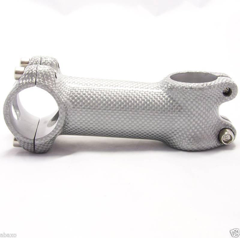 WHITE CARBON MTB MOUNTAIN BIKE BAR STEM 100 31.8 OS  