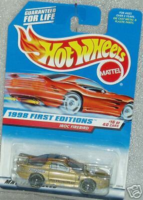 1998 Hotwheels First Edition #16/40 Iroc Firebird #653  