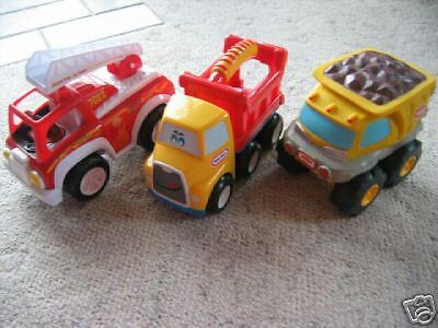 LOT OF 3 TRUCKS LITTLE TIKES PLAYSKOOL SCOOBY DOO  