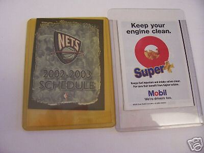 2002 03 NBA New Jersey Nets Pocket Schedule  