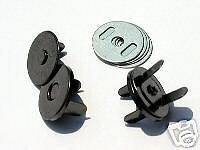 Magnetic Purse Snap   18mm (3/4) Black Nickel   New  