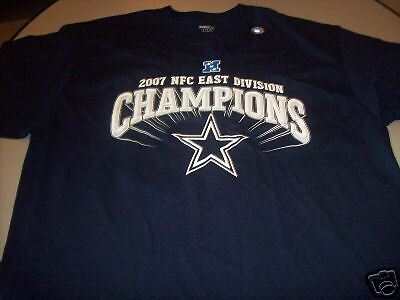 DALLAS COWBOYS REEBOK DIVISION CHAMPS T SHIRT (X LARGE)  