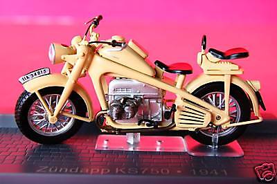 ZUNDAPP KS750 1941 1/24th DIECAST MODEL MOTORCYCLE  