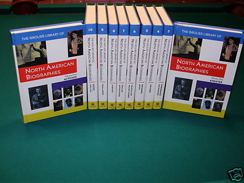 Grolier Library of North American Biographies Set of 10  