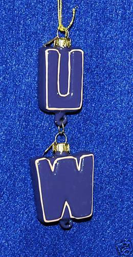 University of Washington Huskies Christmas Ornament  