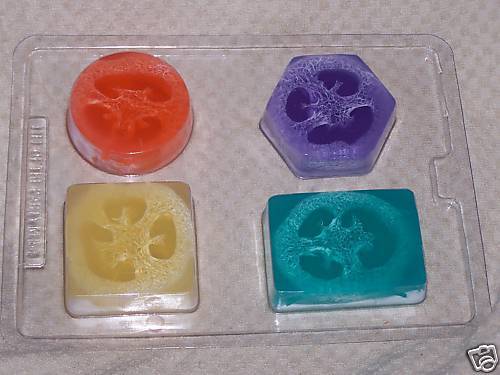 12 Bars Handmade Loofah Soap Lot of Glycerin Over 2LB  