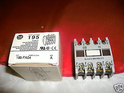 ALLEN BRADLEY 195 FA04 ADD ON CONTACT BLOCK 195FA04 NEW  