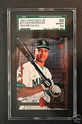 1994 Upperdeck SP Diecut Alex Rodriguez Rookie SGC 92  