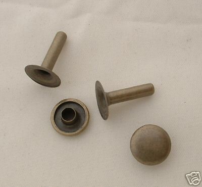   Large Antique Brass Rapid Rivets 100 Pack 1275 15 098834253303  