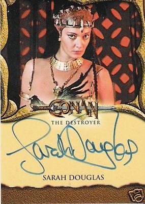 CONAN EXPANSION SARAH DOUGLAS   QUEEN TARAMIS AUTOGRAPH  