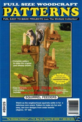 Squirrel Feeder Yard & Garden Woodworking Pattern  