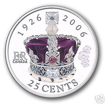 2006 25 CENT 80TH BIRTHDAY QUEEN COIN  