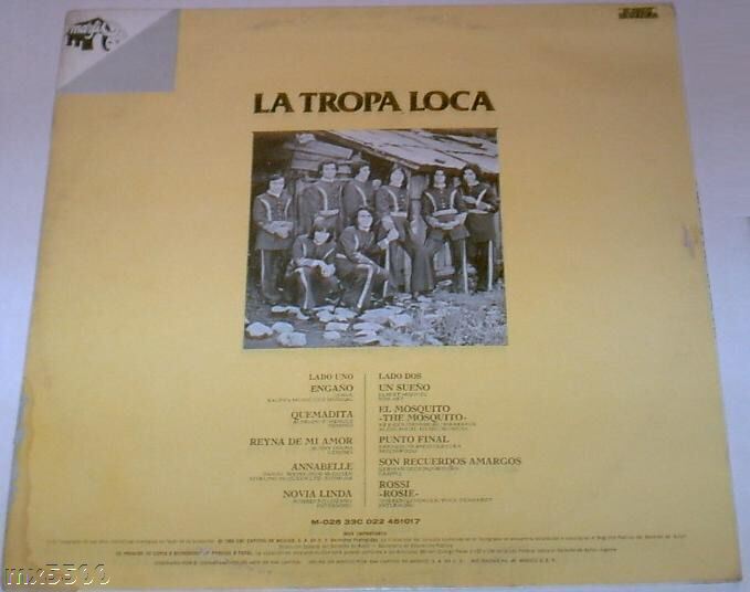 LA TROPA LOCA  ENGAÑO MEXICAN rock LP the doors  