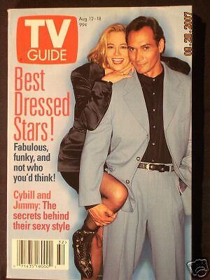 TV Guide Aug 12 18 1995 Cybill Shephard Jimmy Smits