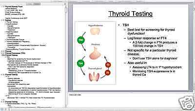 106 page THYROID DISEASE PowerPoint Presentation on CD  