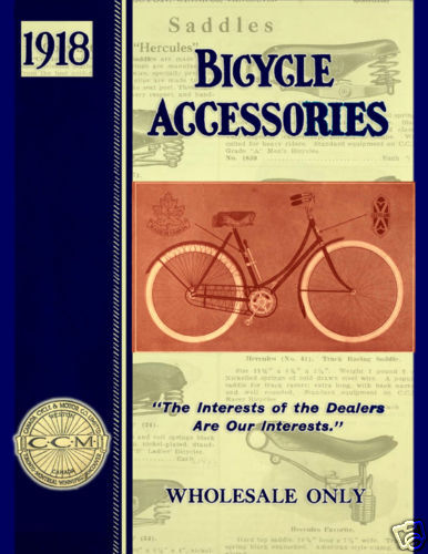 Bicycle Accessories 1918 Catalog and Repair Guide  