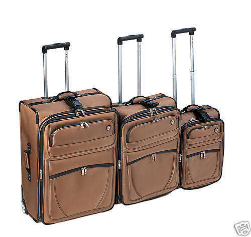 Heys NAUTILUS ALL Weather Proof 3 PC Luggage Set BRONZE  