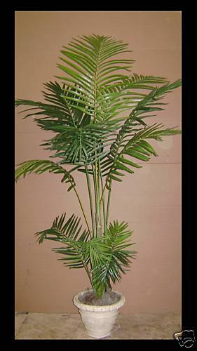ARECA PALM ARTIFICIAL SILK TREE PLANT IN URN BUSH  