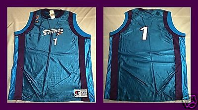 1997 VINTAGE WNBA UTAH STARZZ #1 JERSEY NEW   LARGE  