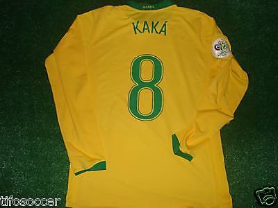 KAKA BRASIL WC 06 MATCH UNWORN SHIRT SIGNED L/S L  