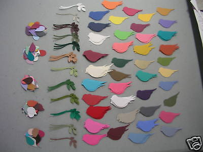 Stampin Up Mixed Colour Two Step Bird Punch Lot Of 90  