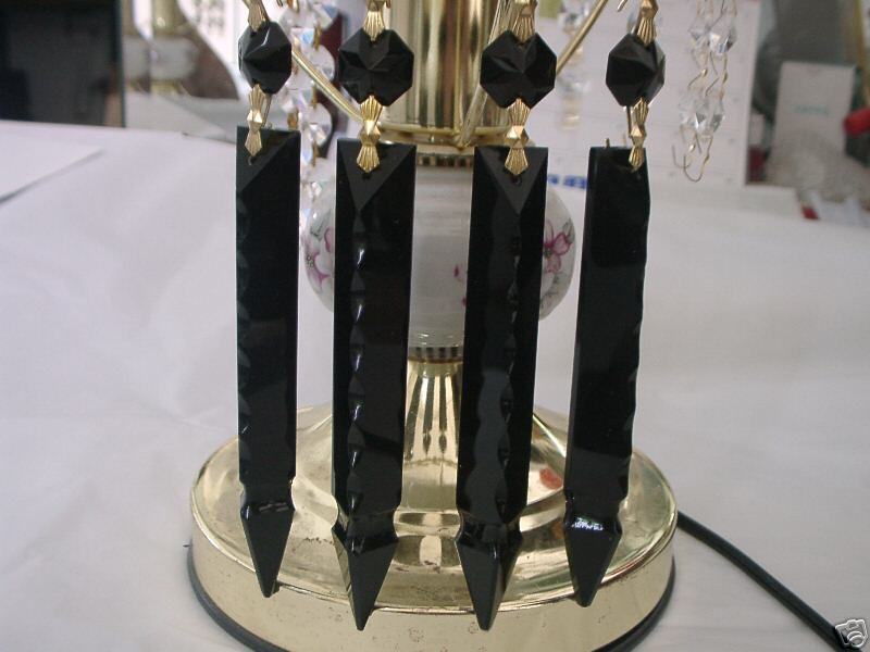BLACK COLOR GLASS SPEAR SWORD LAMP CHANDELIER XMAS DECORATIVE 