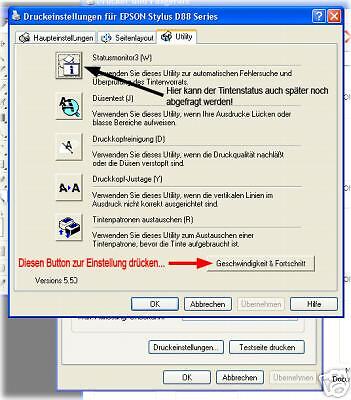  Produktinfos   Meldung Fremdtinte deaktivieren bei Epson, wie D88