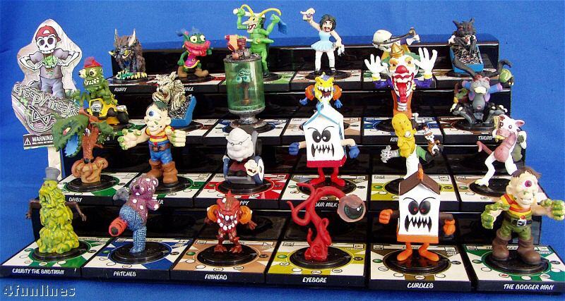 cartoon figures, 10 cases   48 Creepy Freaks per case  