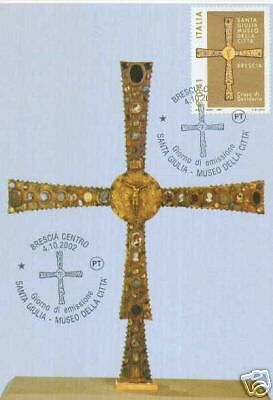 RELIGION LONGOBARD DESIDERIUS GOLD CROSS Maximum card  