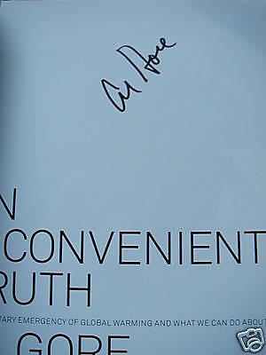 SIGNED 1ST An Inconvenient Truth by Al Gore TPB 2006 9781594865671 