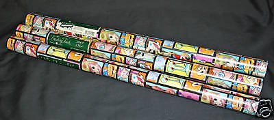 WSL 24 Rolls Nickelodeon Gift Wrap Wrapping Paper NEW  